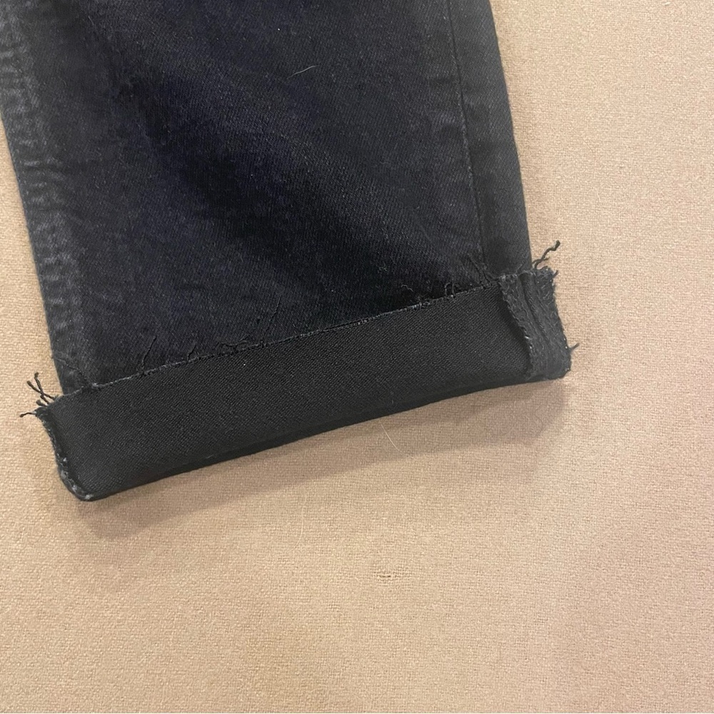 Reformation Women’s Raw Hem Black Was Skinny Jeans Size 30 - Picture 14 of 15
